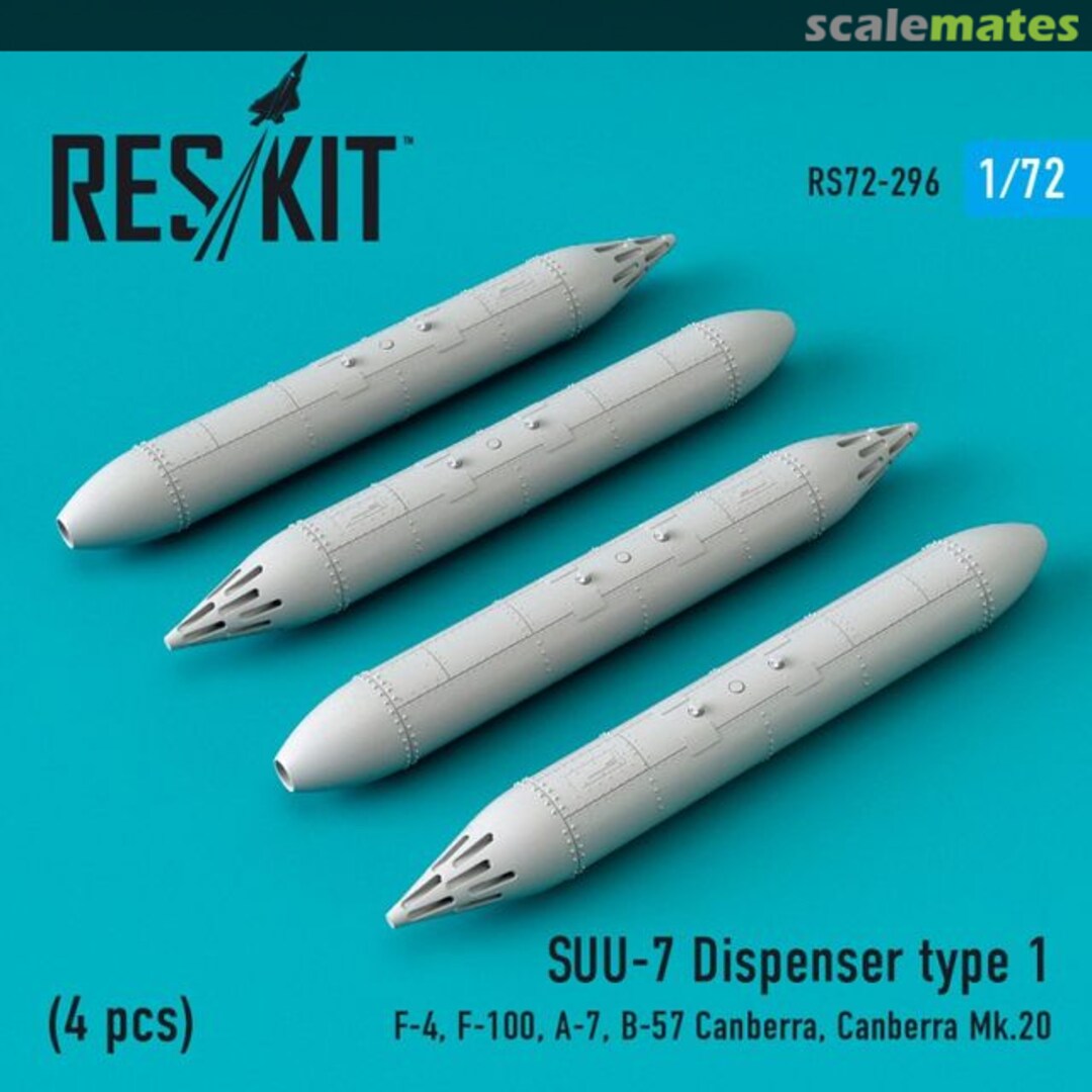 Boxart SUU-7 Dispenser, type 1 (4 pcs) RS72-0296 ResKit Boxart SUU-7 Dispenser, type 1 (4 pcs) RS72-0296 ResKit