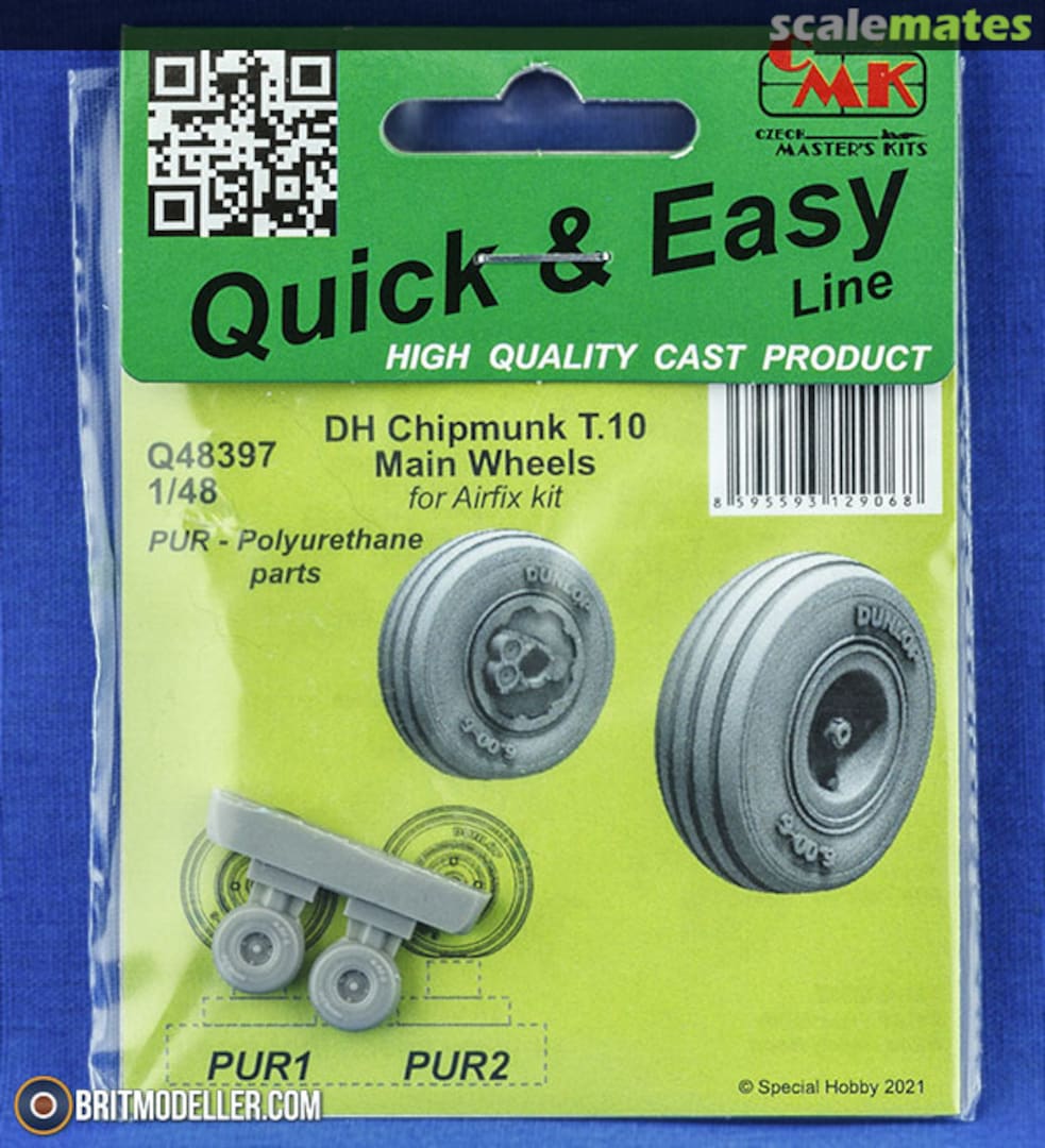 Boxart DH Chipmunk T.10 Main Wheels Q48397 CMK Boxart DH Chipmunk T.10 Main Wheels Q48397 CMK