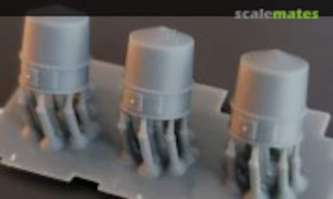 1:350 AN/SPN-8 Radar Domes (Model Monkey 350-SPN 8-3) 350-SPN 8-3