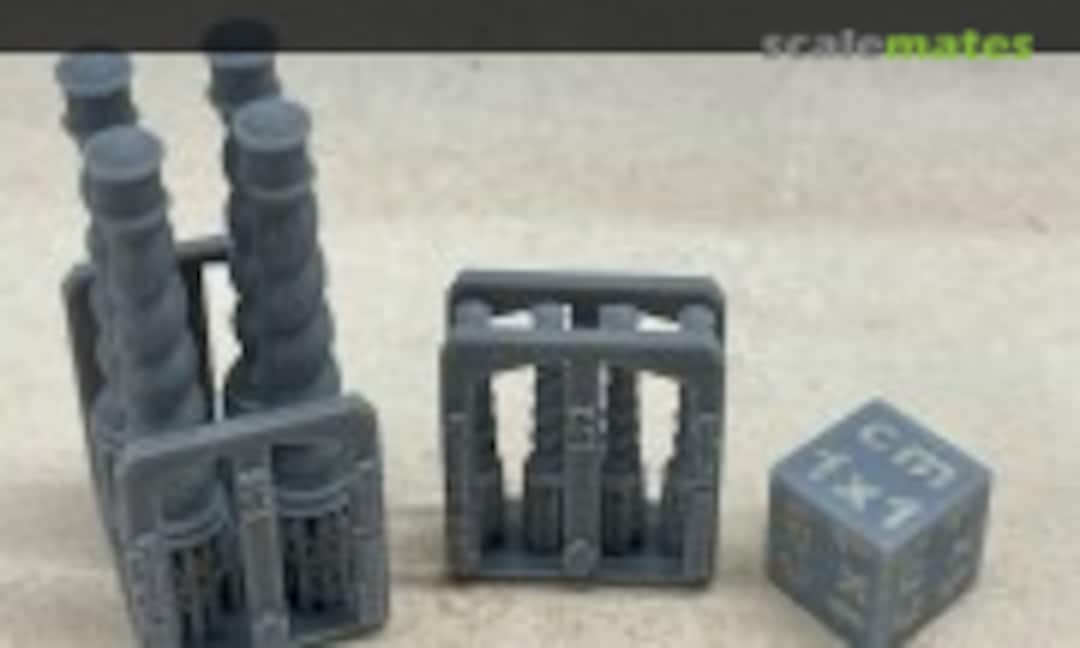 1:35 Spiral bollards 1000mm - 4 pieces (EMP3d 35120218) 35120218