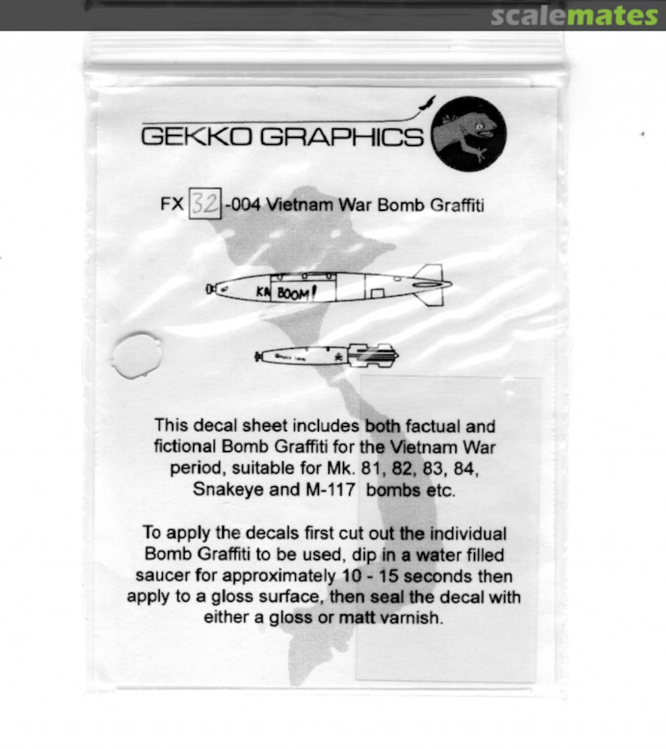 Boxart Vietnam War Bomb Grafitti FX32-004 Gekko Graphics Boxart Vietnam War Bomb Grafitti FX32-004 Gekko Graphics