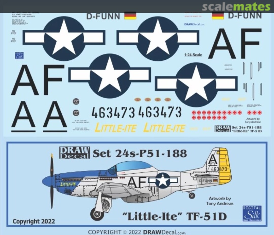 Boxart “Little-Ite” TF-51D 24-P51-188 Draw Decal Boxart “Little-Ite” TF-51D 24-P51-188 Draw Decal