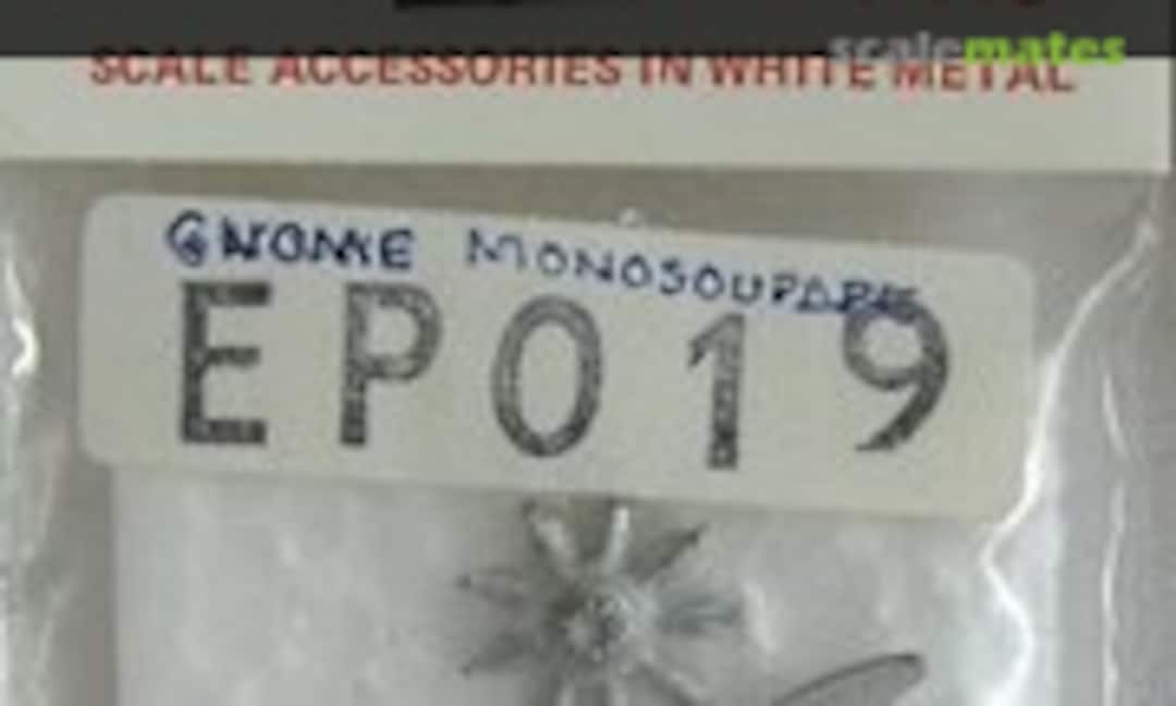 1:72 9 Cyl Gnome Monosoupape Rotary and 2 Blade Prop (Aeroclub E019) E019