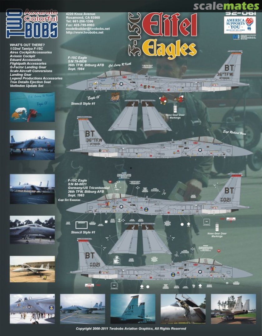 Boxart F-15C "Eifel Eagles" 32-060 TwoBobs Aviation Graphics Boxart F-15C "Eifel Eagles" 32-060 TwoBobs Aviation Graphics