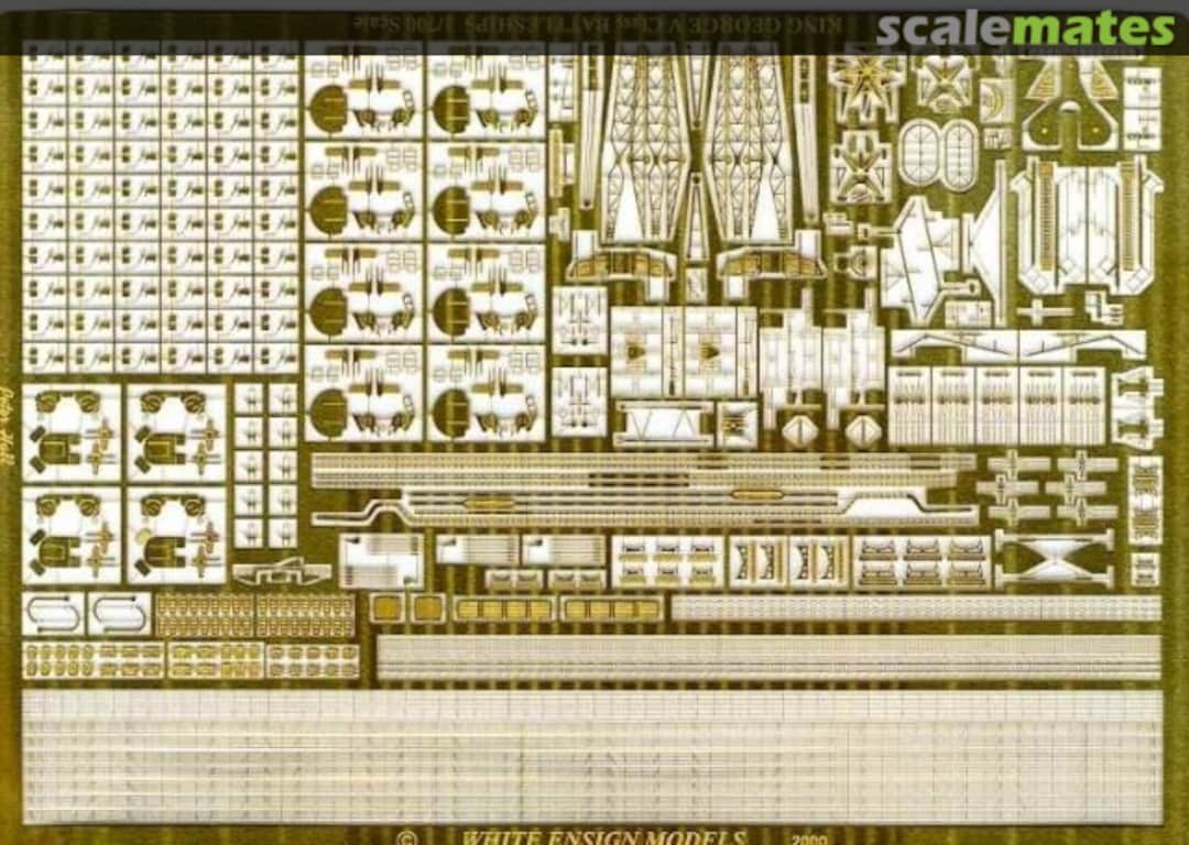 Boxart King George V / Prince Of Wales With Parts For Anson. Howe. Duke Of York PE 738 White Ensign Models Boxart King George V / Prince Of Wales With Parts For Anson. Howe. Duke Of York PE 738 White Ensign Models