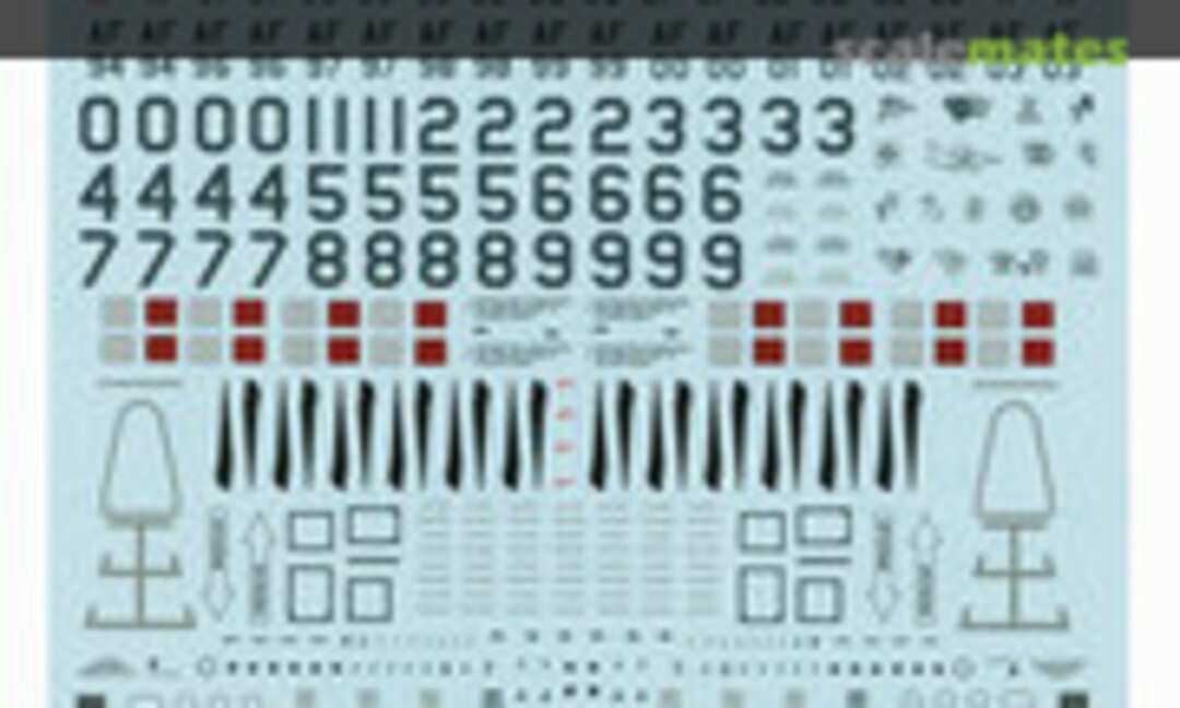 1:48 F-16CJ/CG Data and Stencils (Afterburner Decals 48-016) 48-016