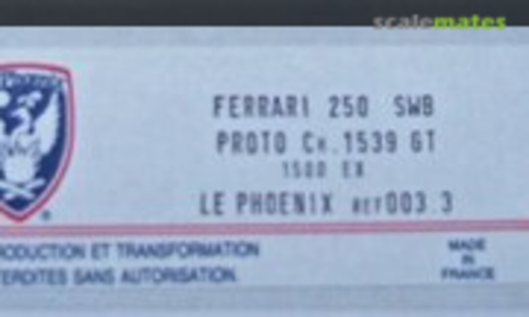 1:43 Ferrari 250 SWB #1539GT (Le Phoenix 3.3)