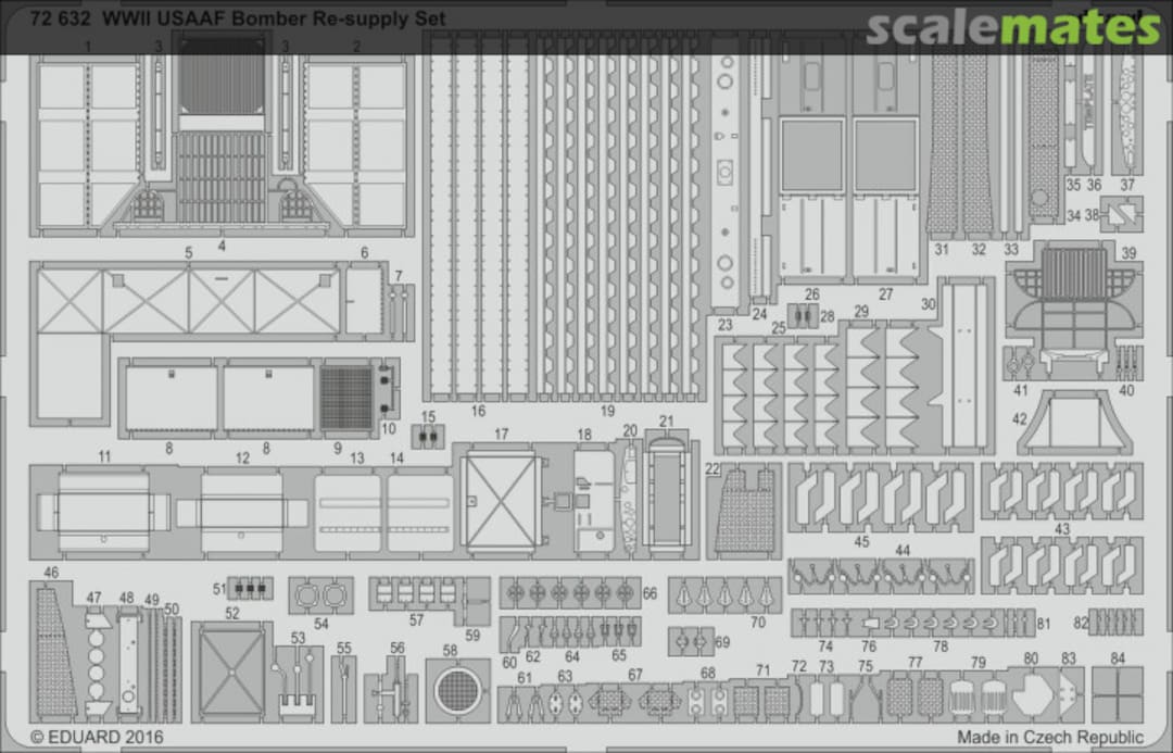 Boxart WWII USAAF Bomber Re-supply Set 72632 Eduard Boxart WWII USAAF Bomber Re-supply Set 72632 Eduard