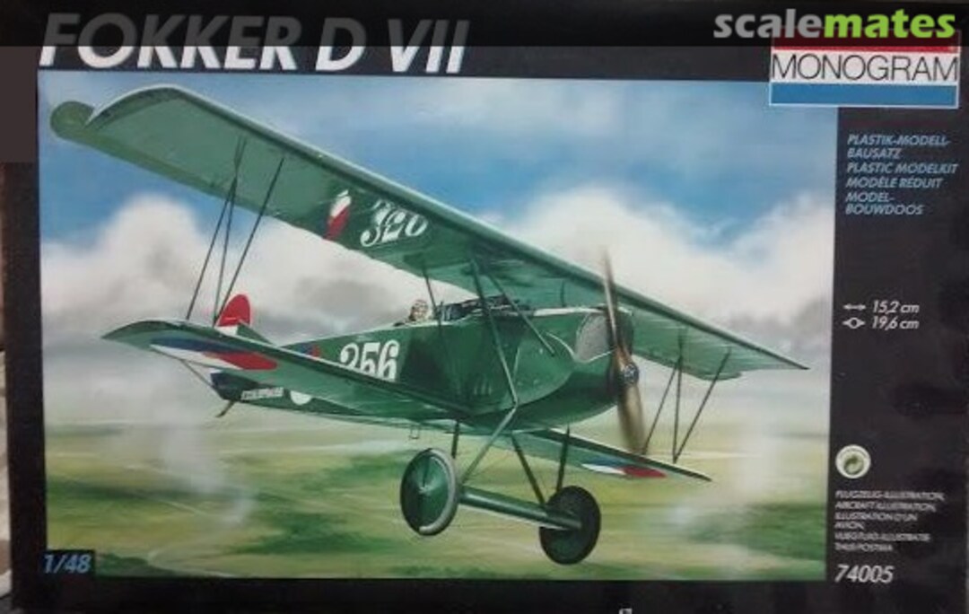 Boxart Fokker D VII 74005 Monogram Boxart Fokker D VII 74005 Monogram