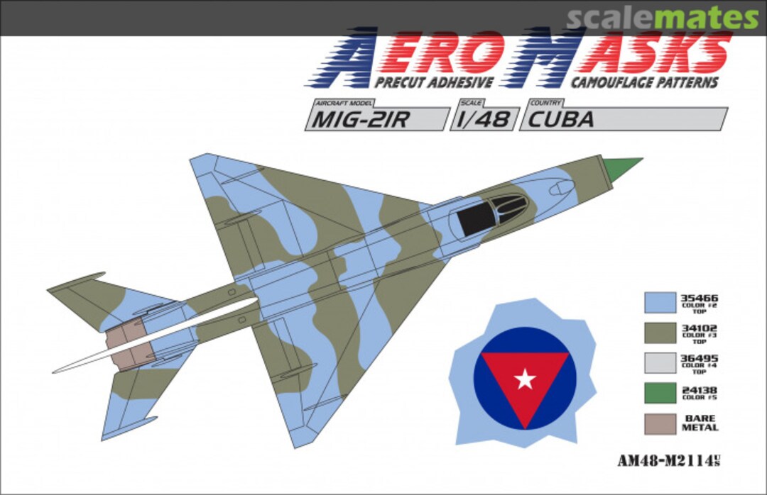 Boxart MiG-21R Cuba AM48-M2114 AeroMasks Boxart MiG-21R Cuba AM48-M2114 AeroMasks