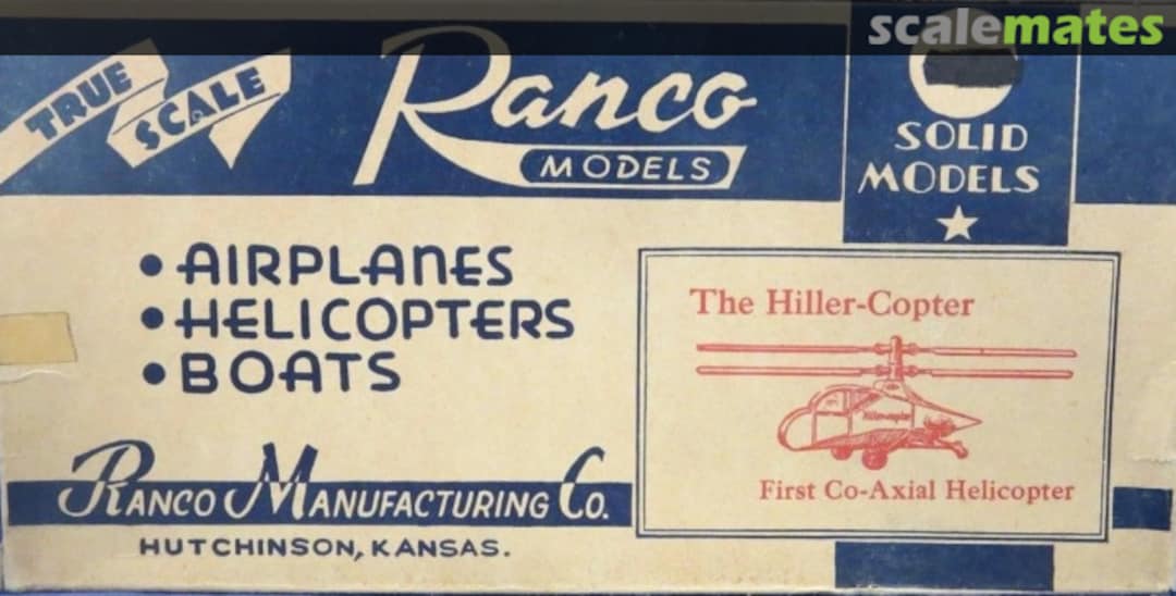 Boxart Hiller Copter 110-E Randles / Ranco Boxart Hiller Copter 110-E Randles / Ranco