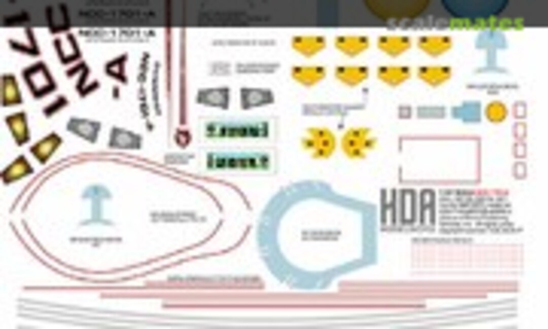 1:537 U.S.S. Enterprise-A Hull Markings and Detail Decals (HDA Modelworx IN0437) IN0437