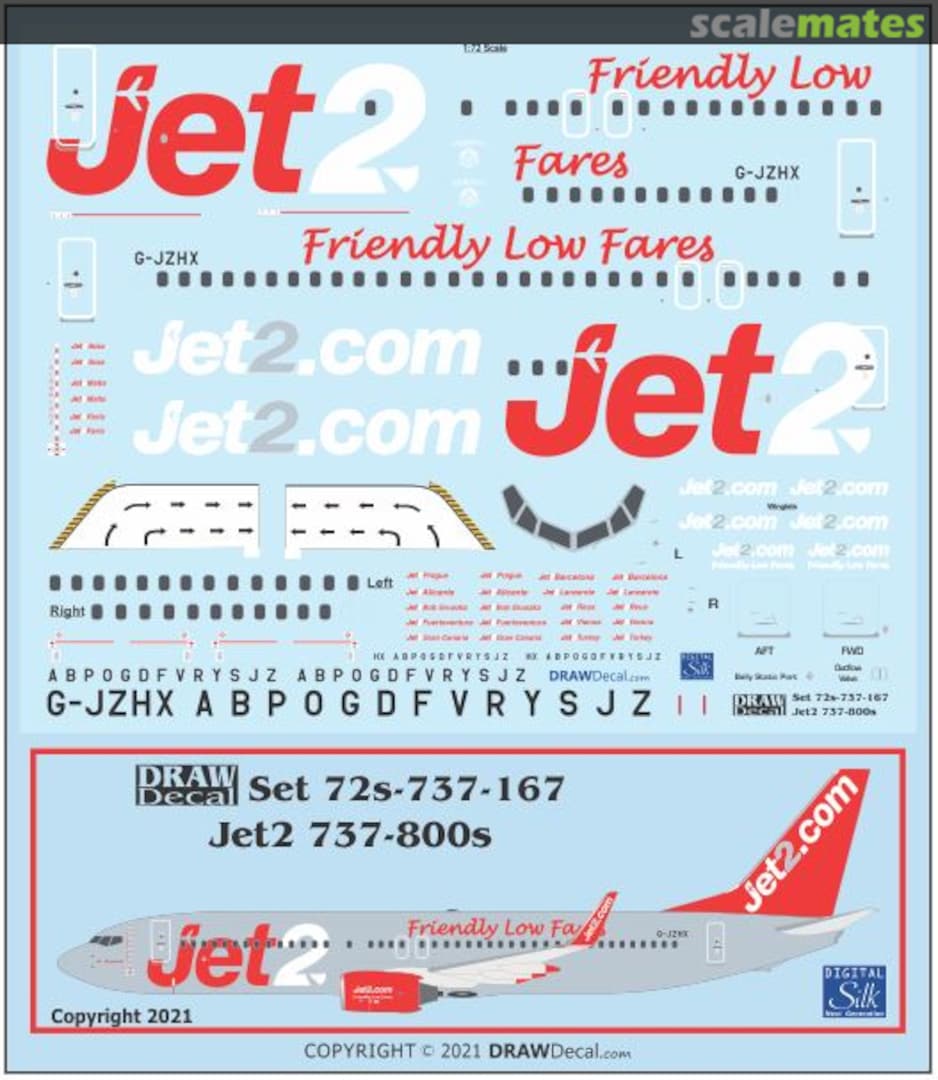 Boxart Jet2 737-800s 44-737-167 Draw Decal