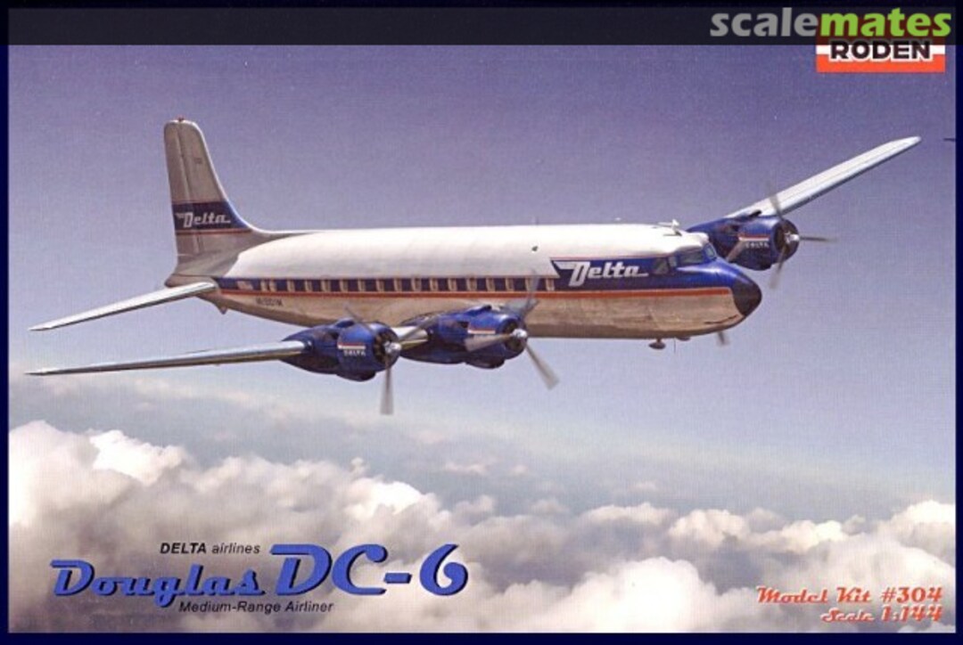 Boxart Douglas DC-6 304 Roden Boxart Douglas DC-6 304 Roden