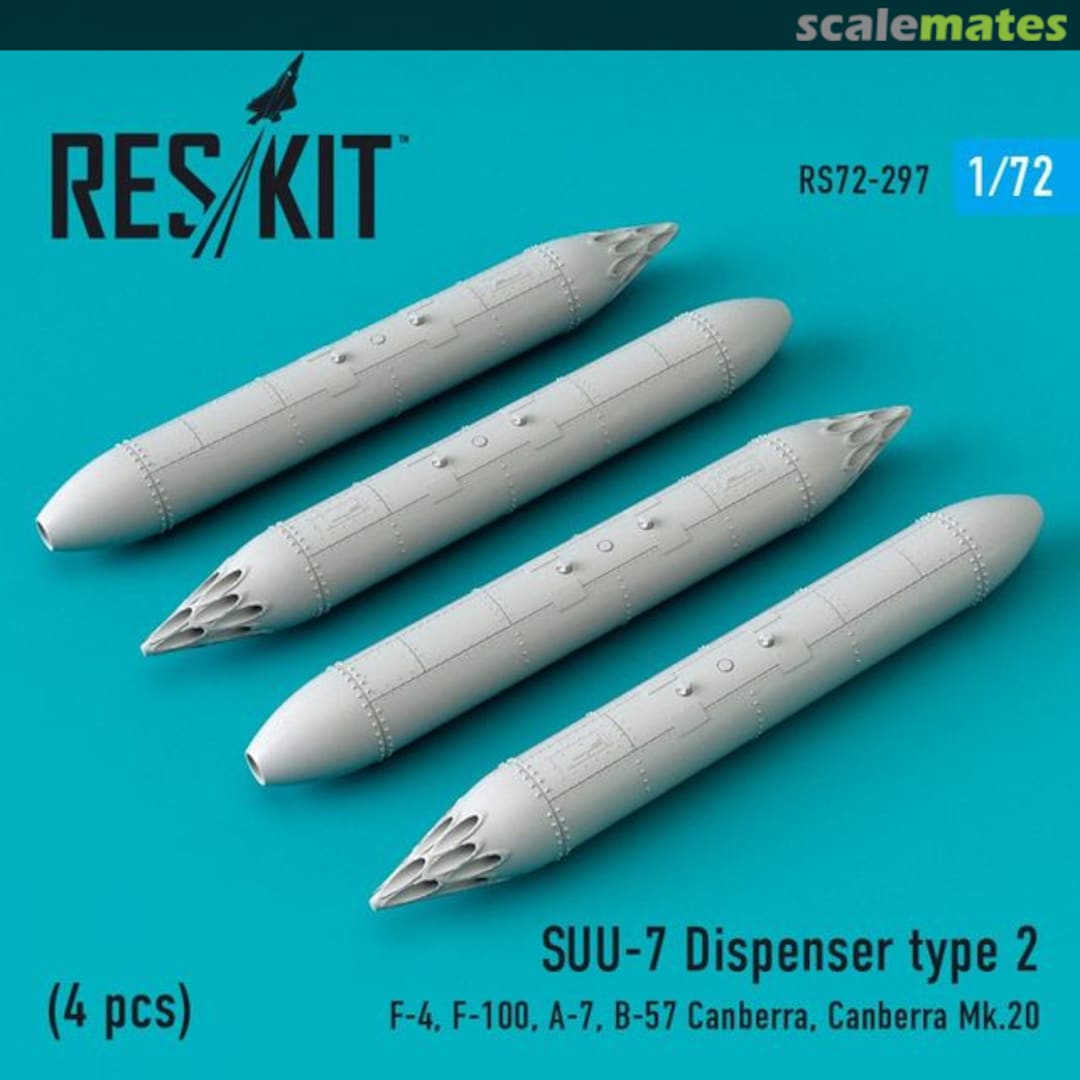 Boxart SUU-7 Dispenser, type 2 (4 pcs) RS72-0297 ResKit Boxart SUU-7 Dispenser, type 2 (4 pcs) RS72-0297 ResKit