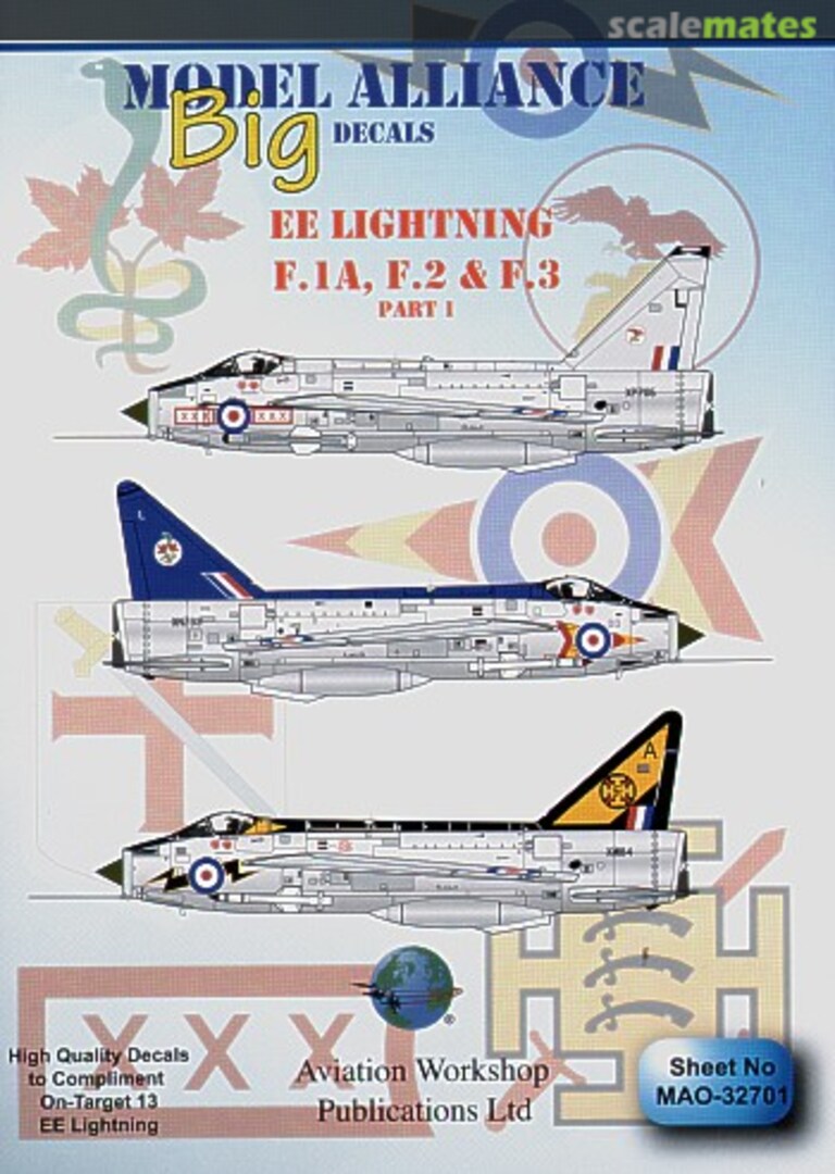 Boxart BAC/EE Lightning F.1A, F.2 and F.3 Part 1 MAO-32701 Model Alliance Boxart BAC/EE Lightning F.1A, F.2 and F.3 Part 1 MAO-32701 Model Alliance