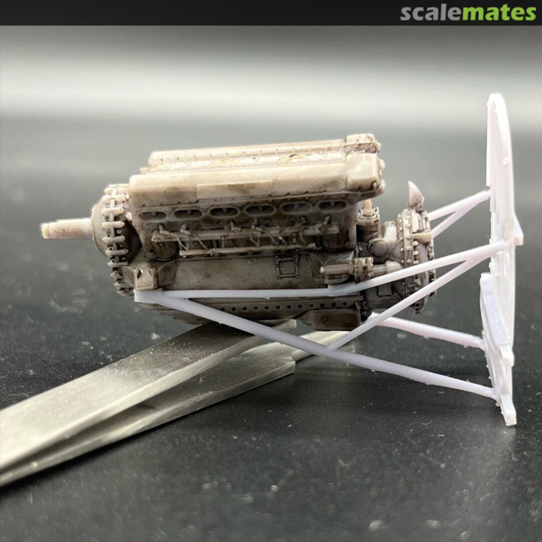 Boxart Rolls Royce Merlin III engine TBA Fischkopp Model Company Boxart Rolls Royce Merlin III engine TBA Fischkopp Model Company