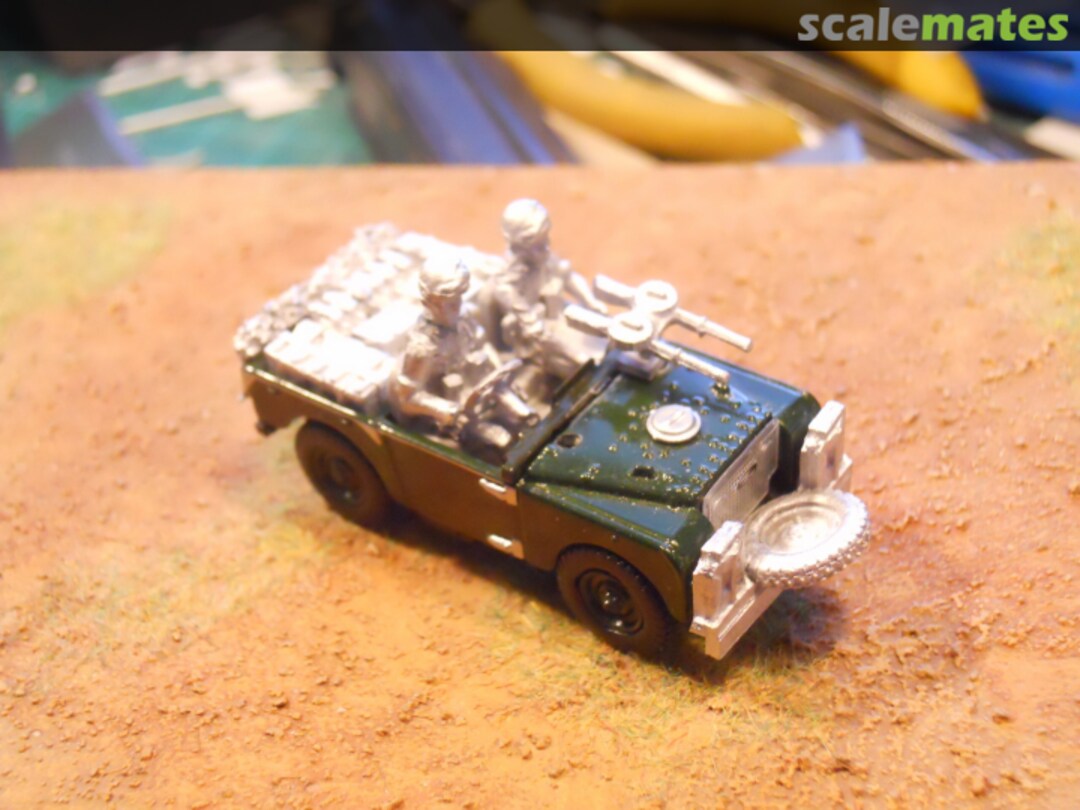 Boxart GB SAS/Para armed Land Rover for Oxford diecast series 1  S&S Models