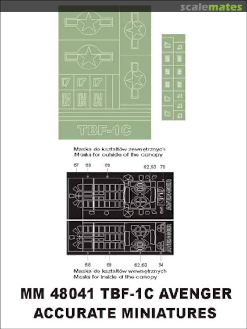 Boxart Grumman TBF-1C Avenger MM48041 Montex Boxart Grumman TBF-1C Avenger MM48041 Montex