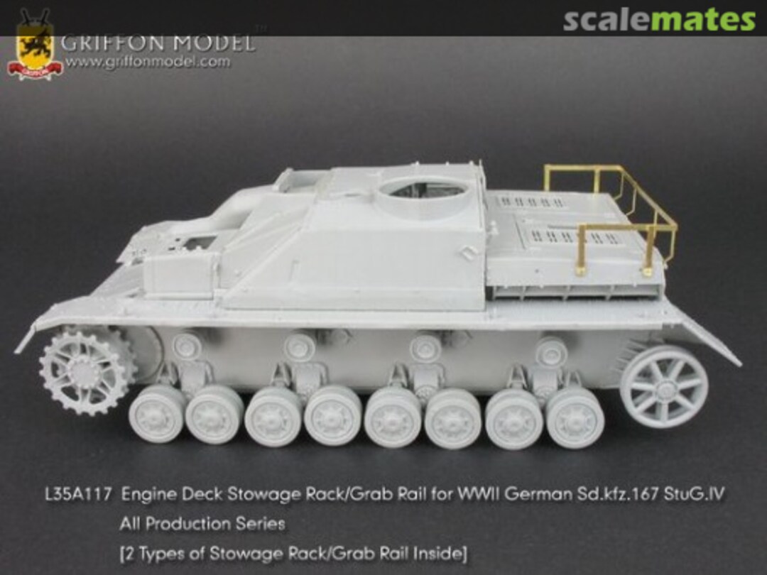 Boxart StuG.IV Engine Deck Stowage Rack/Grab Rail L35A117 Griffon Model Boxart StuG.IV Engine Deck Stowage Rack/Grab Rail L35A117 Griffon Model