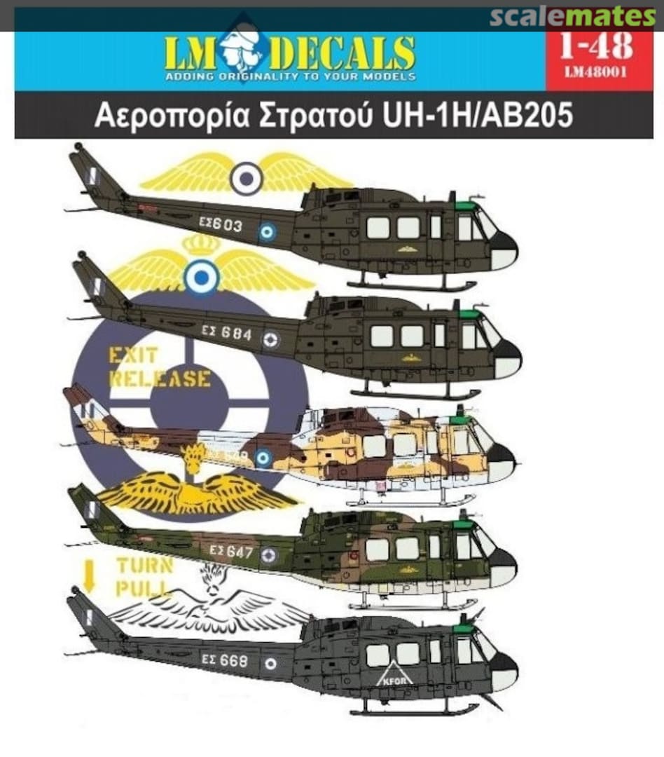 Boxart UH-1H/AB205 LM 48001 LM Decals Boxart UH-1H/AB205 LM 48001 LM Decals