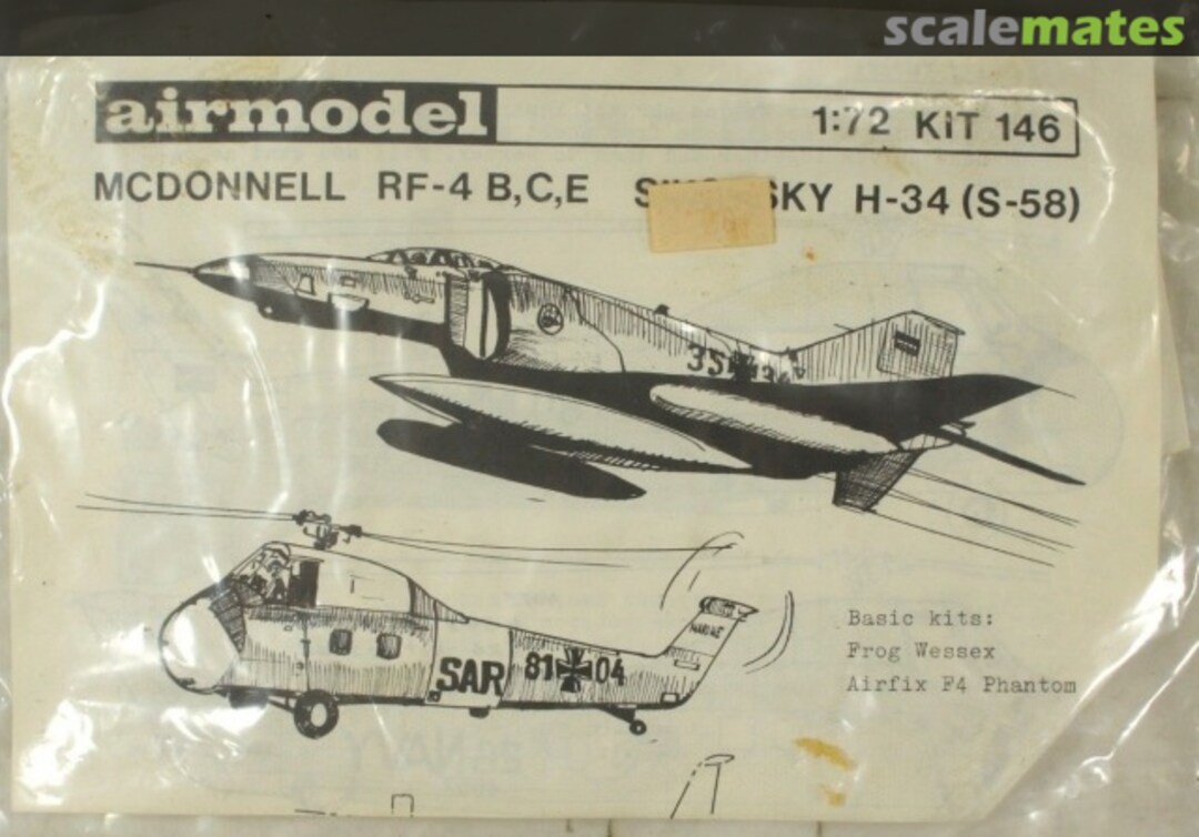 Boxart RF-4B/C/E and Sikorsky H-34 (S-58) 146 Airmodel Boxart RF-4B/C/E and Sikorsky H-34 (S-58) 146 Airmodel