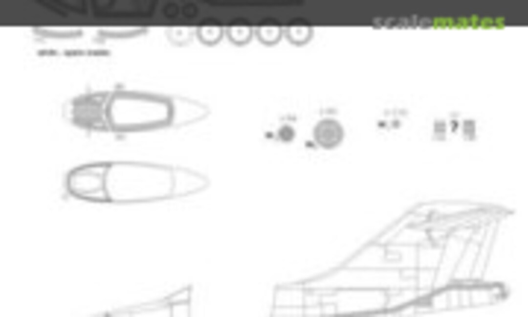 1:72 F-101C Voodoo BASIC kabuki masks (New Ware NWAM0251) NWAM0251