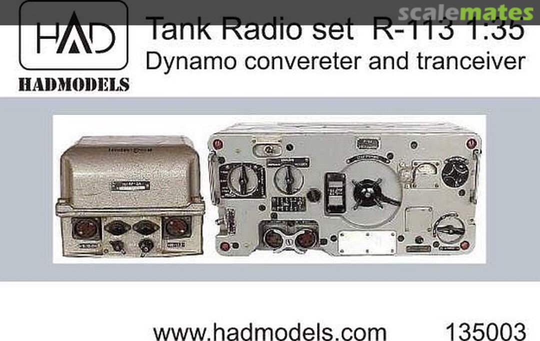 Boxart Tank Radio Set R-113 Dynamo Converter & Receiver 135003 HADmodels 