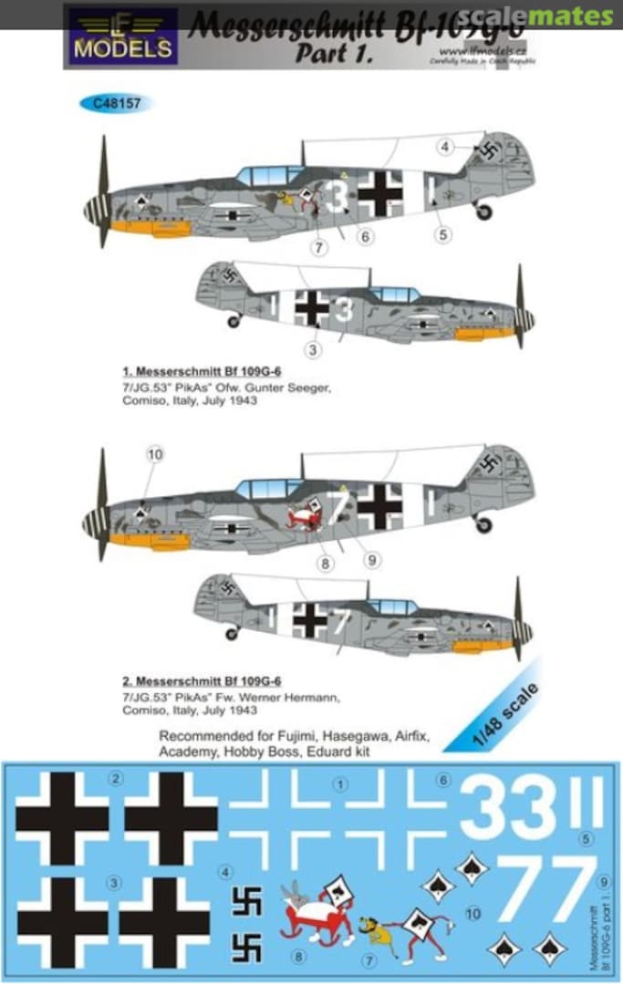 Boxart Messerschmitt Bf-109G-6 C48157 LF Models Boxart Messerschmitt Bf-109G-6 C48157 LF Models