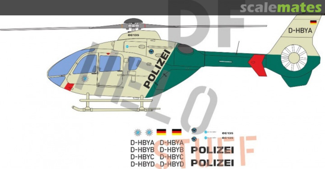Boxart EC-135 "Polizei Bayern" DF22372 DF HeloStuff Boxart EC-135 "Polizei Bayern" DF22372 DF HeloStuff