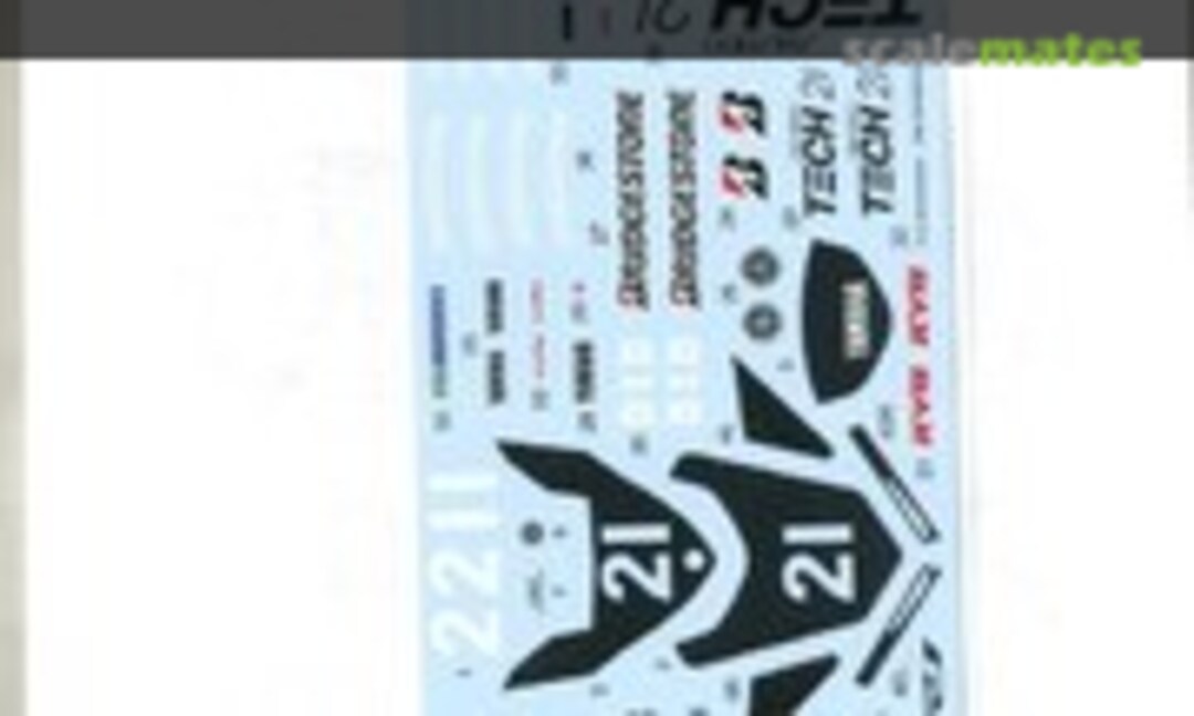 1:12 Yamaha YZF-R1M - Team "Tech21" Decals (Studio27 ST27-DC1224) ST27-DC1224