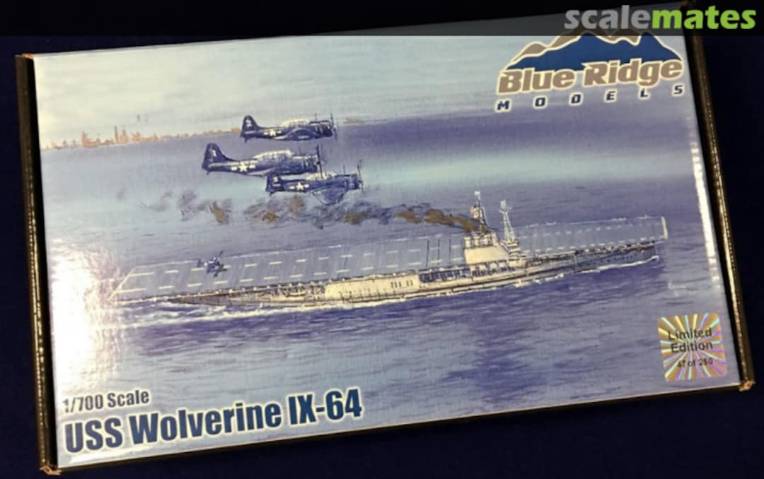 Boxart USS Wolverine IX-64 BRM-70053 Blue Ridge Models Boxart USS Wolverine IX-64 BRM-70053 Blue Ridge Models