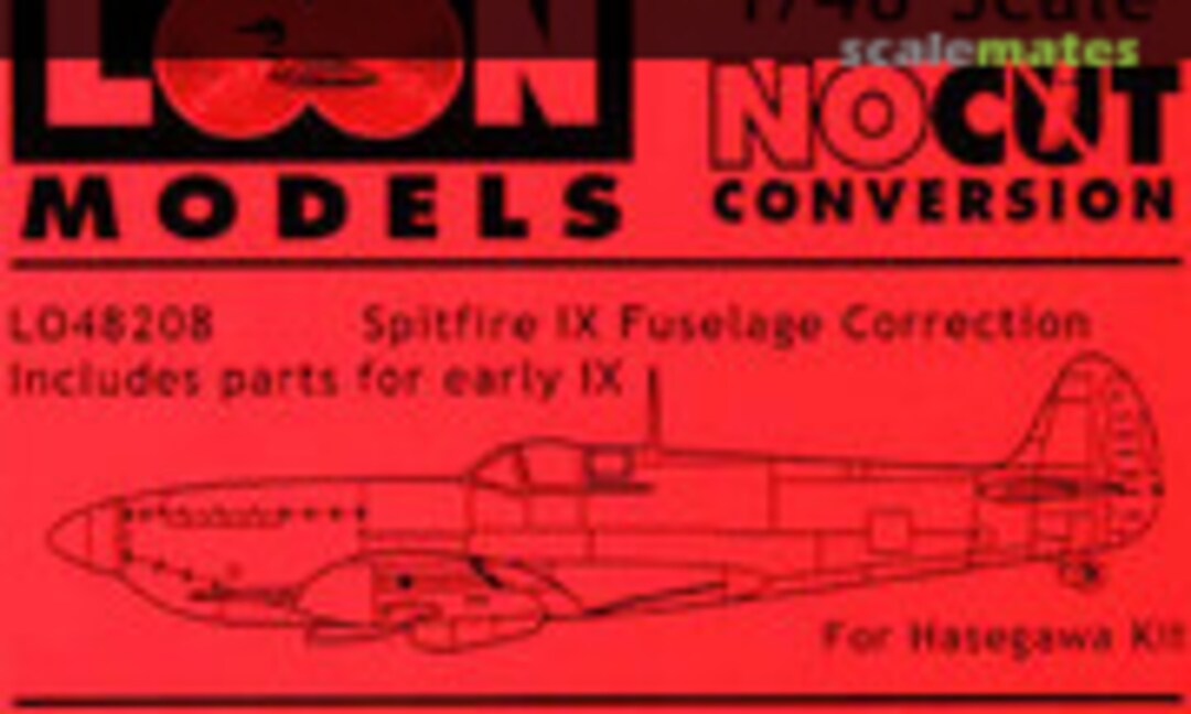 1:48 Supermarine Spitfire Mk.IX fuselage correction (Loon Models LO48208) LO48208