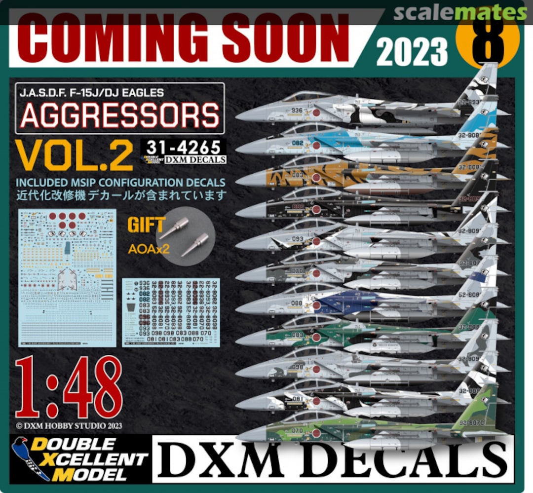 Boxart JASDF Aggressors F-15J/DJ Decal Set Vol.2 31-4265 Double Xcellent Model Boxart JASDF Aggressors F-15J/DJ Decal Set Vol.2 31-4265 Double Xcellent Model