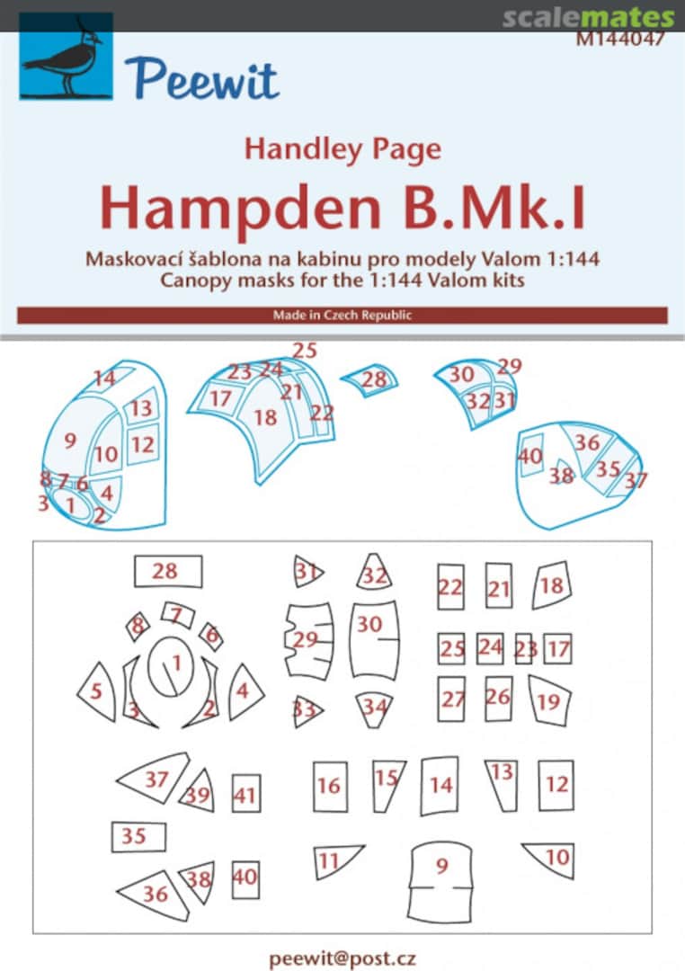 Boxart Handley Page Hampden B.Mk.I M144047 Peewit Boxart Handley Page Hampden B.Mk.I M144047 Peewit