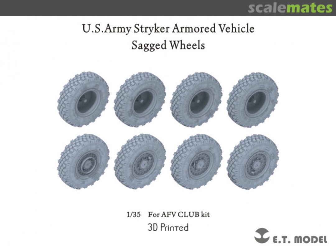 Boxart U.S.Army Stryker Armored Vehicle Sagged Wheels P35-149 E.T. Model Boxart U.S.Army Stryker Armored Vehicle Sagged Wheels P35-149 E.T. Model