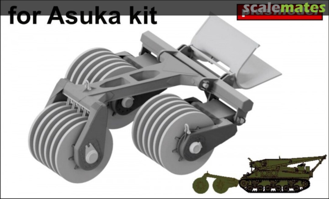 Boxart T1E1 US Sherman mine exploder 598 PlusModel Boxart T1E1 US Sherman mine exploder 598 PlusModel