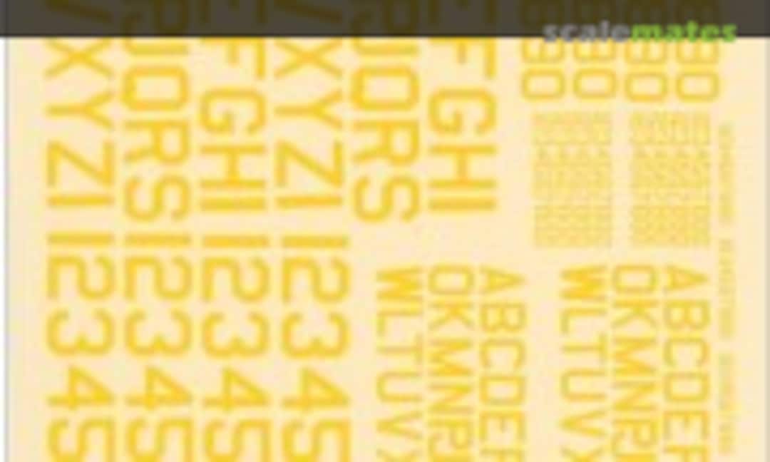 1:72 U.S. ID Letters & Numbers (Microscale 72-27) 72-27