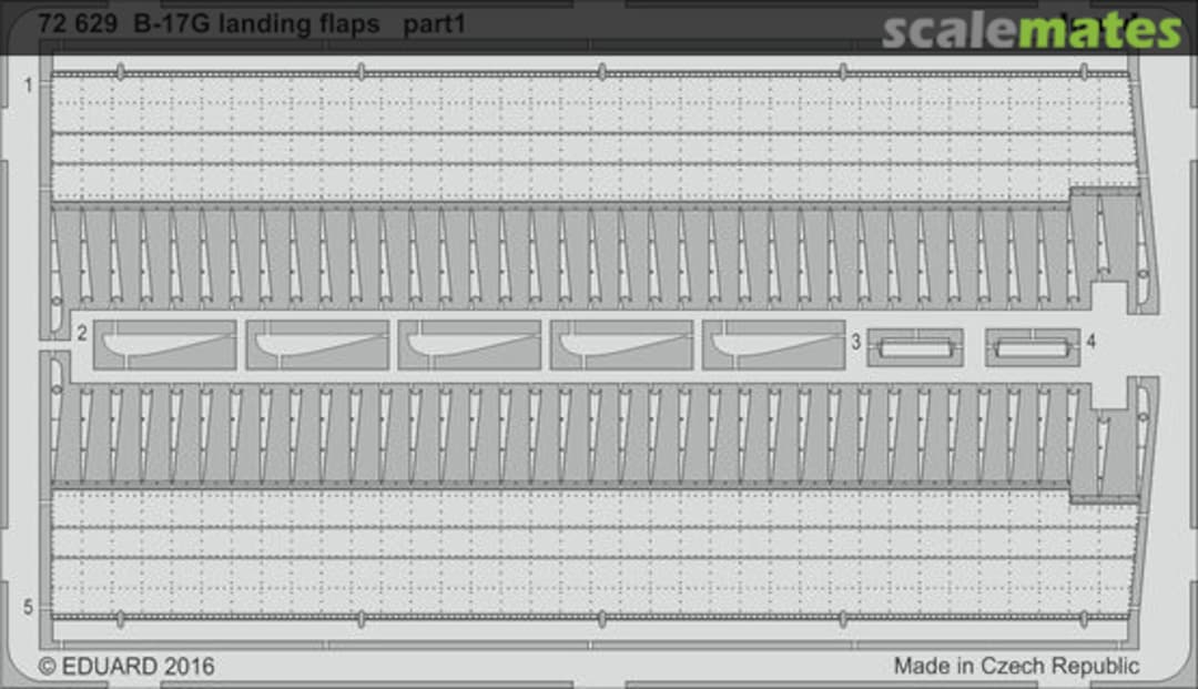 Boxart B-17G landing flaps 72629 Eduard