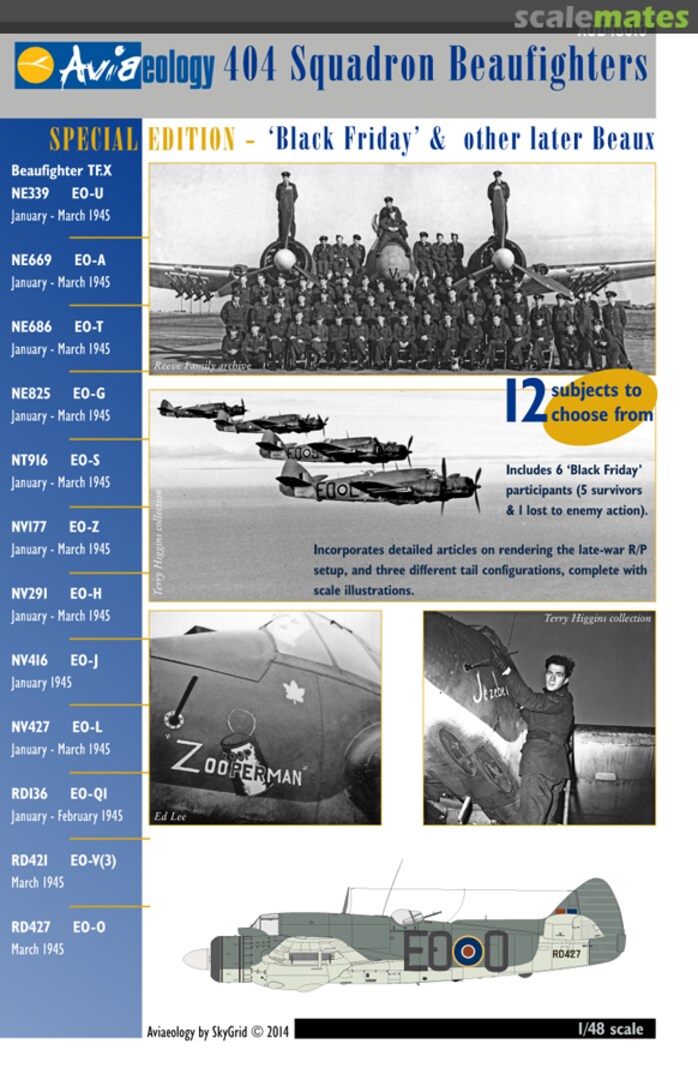 Boxart 404 Squadron Beaufighters AOD48010 Aviaeology Boxart 404 Squadron Beaufighters AOD48010 Aviaeology