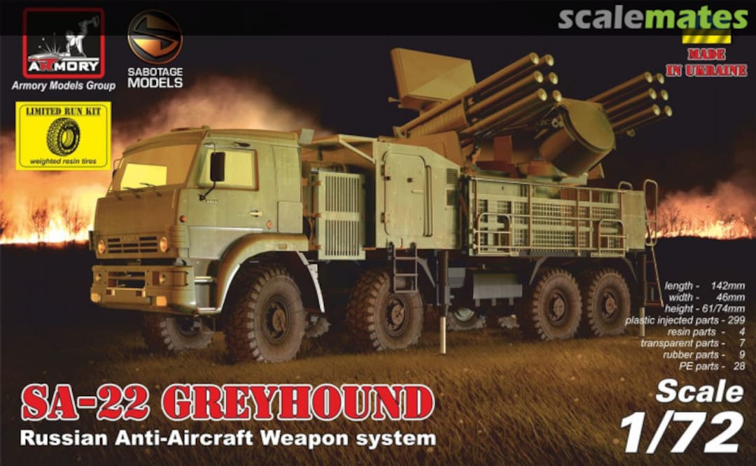 Boxart ZPRK 96K6 Pantsir-C1 SA-22 Greyhound 72401-R Armory Boxart ZPRK 96K6 Pantsir-C1 SA-22 Greyhound 72401-R Armory