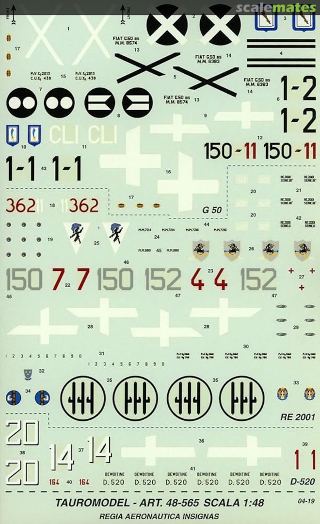 Boxart Regia Aeronautica 48-565 Tauro Model