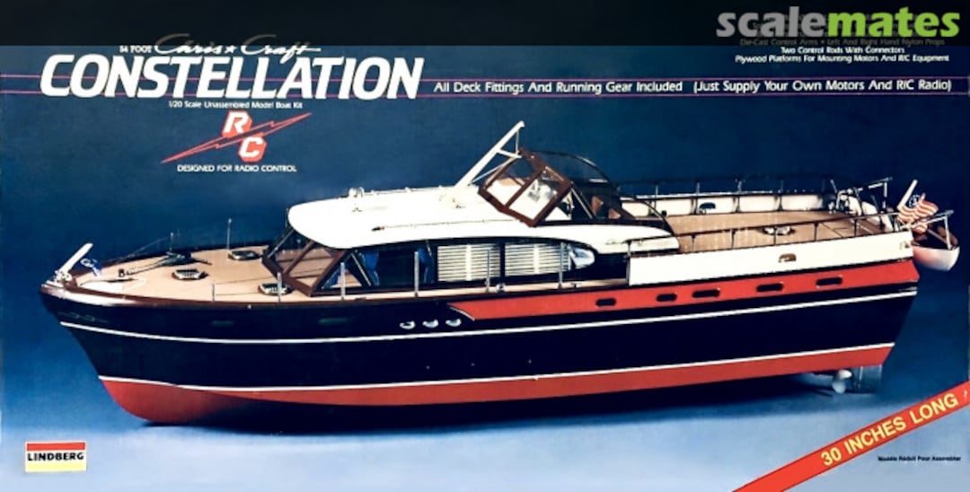 Boxart Chris Craft Constellation 814 Lindberg Boxart Chris Craft Constellation 814 Lindberg