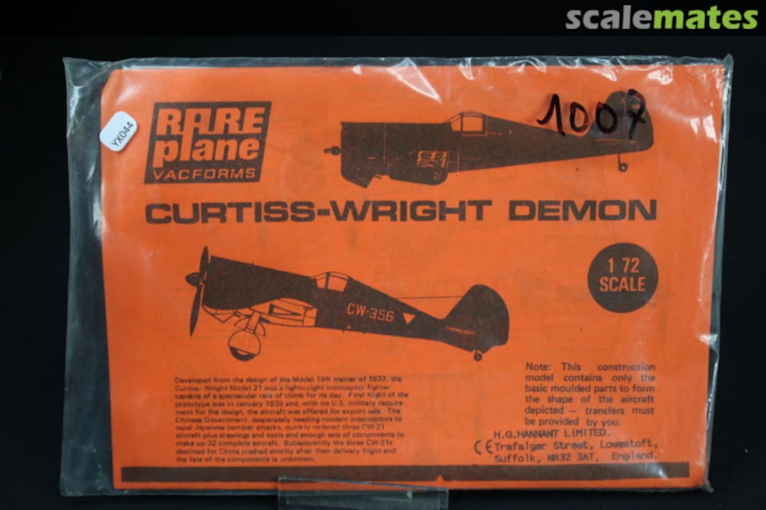 Boxart Curtiss-Wright Demon  RarePlane