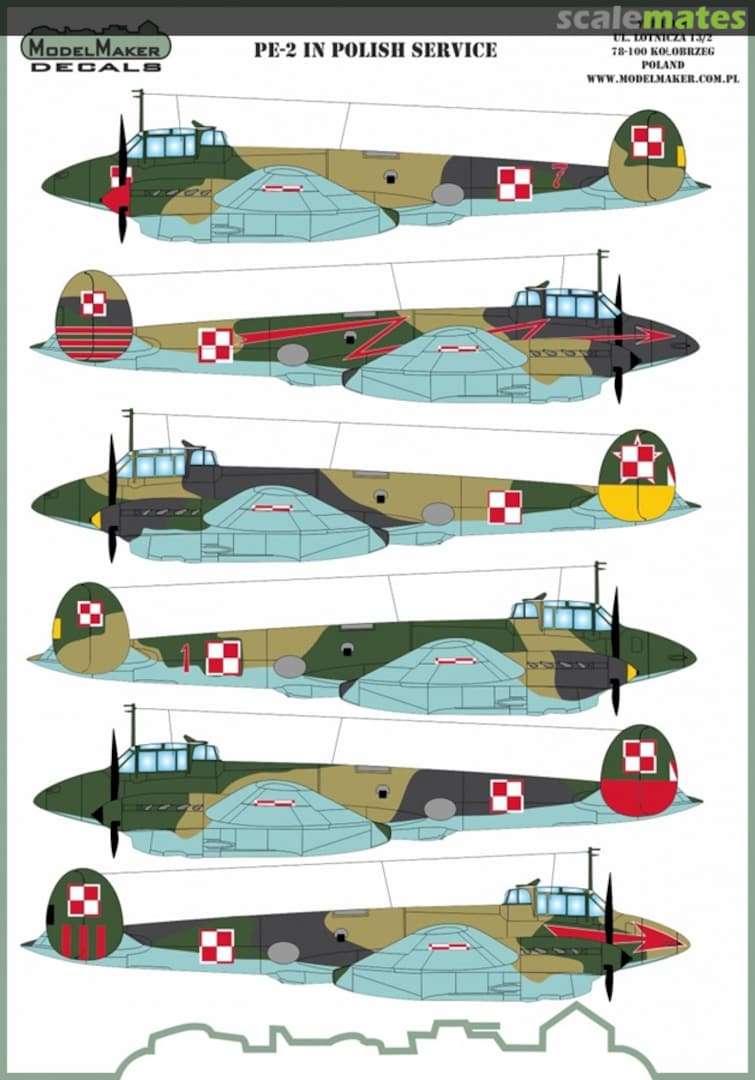 Boxart Pe-2 in Polish Service D72129 ModelMaker Boxart Pe-2 in Polish Service D72129 ModelMaker