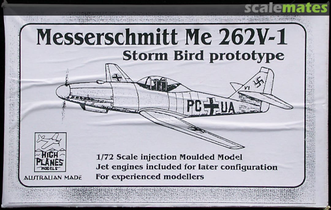 Boxart Messerschmitt Me 262 V-1 72038 High Planes Models Boxart Messerschmitt Me 262 V-1 72038 High Planes Models