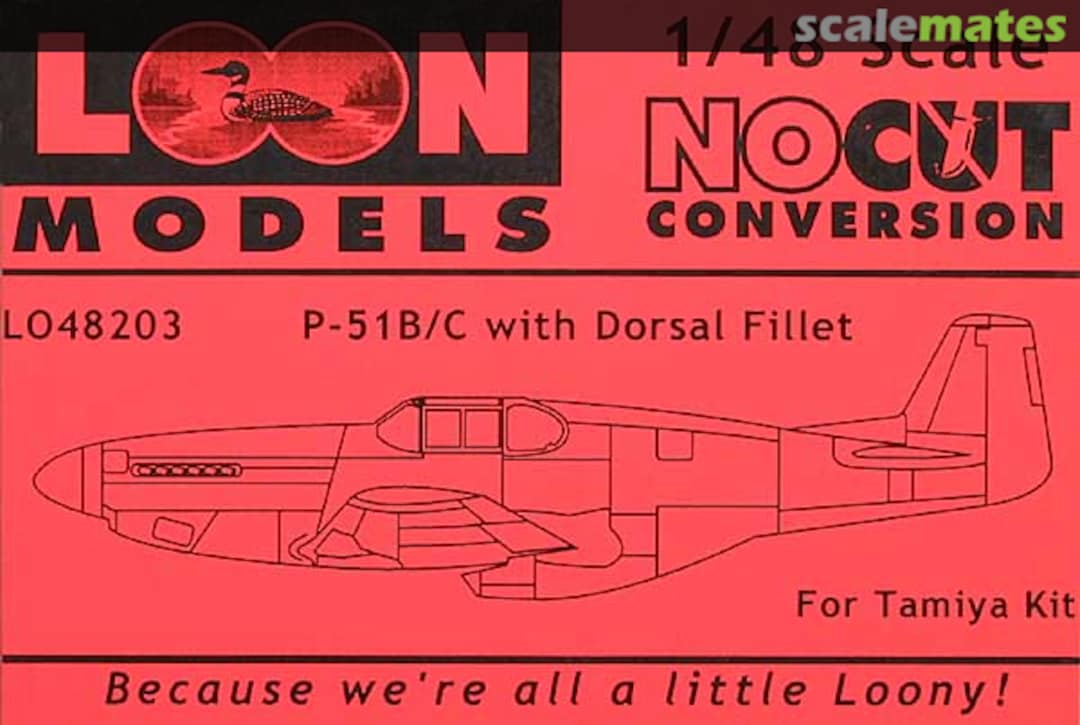 Boxart P-51 B/C with Dorsal Fillet LO48203 Loon Models Boxart P-51 B/C with Dorsal Fillet LO48203 Loon Models