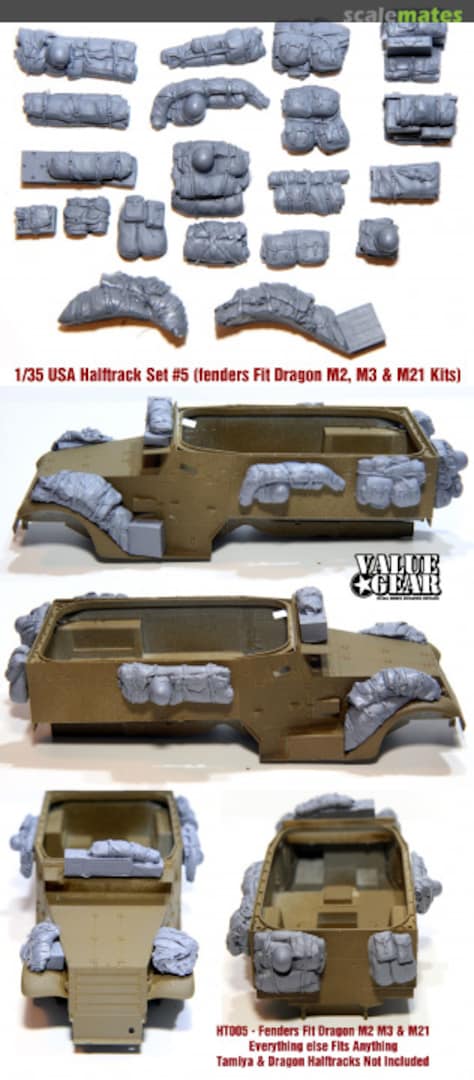 Boxart Halftrack Fender & Pack Set #5 HT005 Value Gear Boxart Halftrack Fender & Pack Set #5 HT005 Value Gear