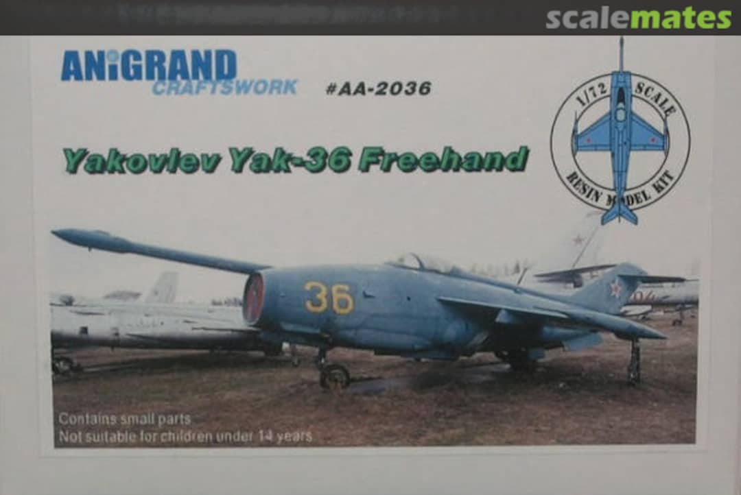 Boxart Yakovlev Yak-36 Freehand AA-2036 Anigrand Craftswork Boxart Yakovlev Yak-36 Freehand AA-2036 Anigrand Craftswork