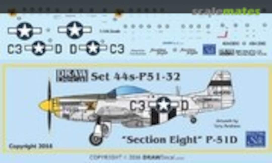 1:144 “Section Eight” P-51D (Draw Decal 44-P51-32) 44-P51-32